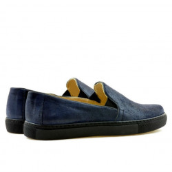 Women sport shoes 658 indigo satin