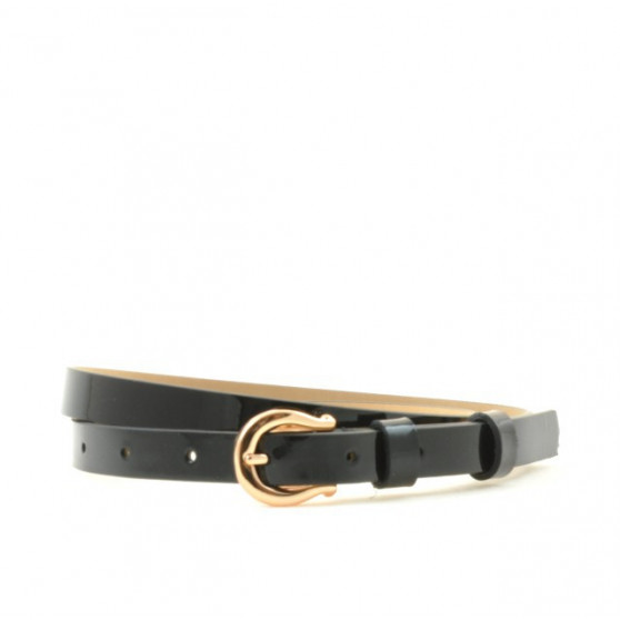 Women belt 04m patent black