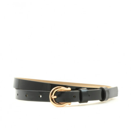 Women belt 04m patent black