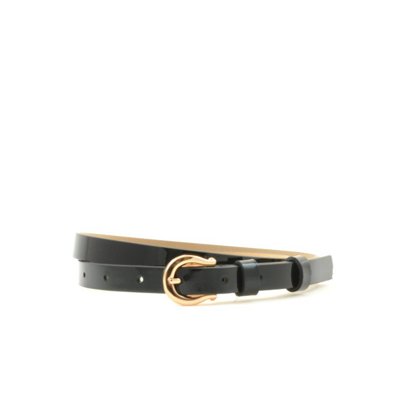 Women belt 04m patent black