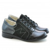 Women casual shoes 608 patent black combined