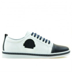 Men casual, sport shoes 766 indigo+white