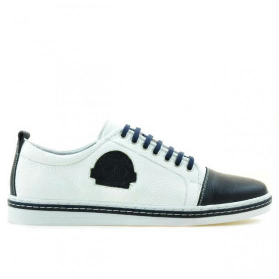 Men casual, sport shoes 766 indigo+white