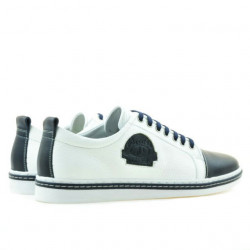 Men casual, sport shoes 766 indigo+white