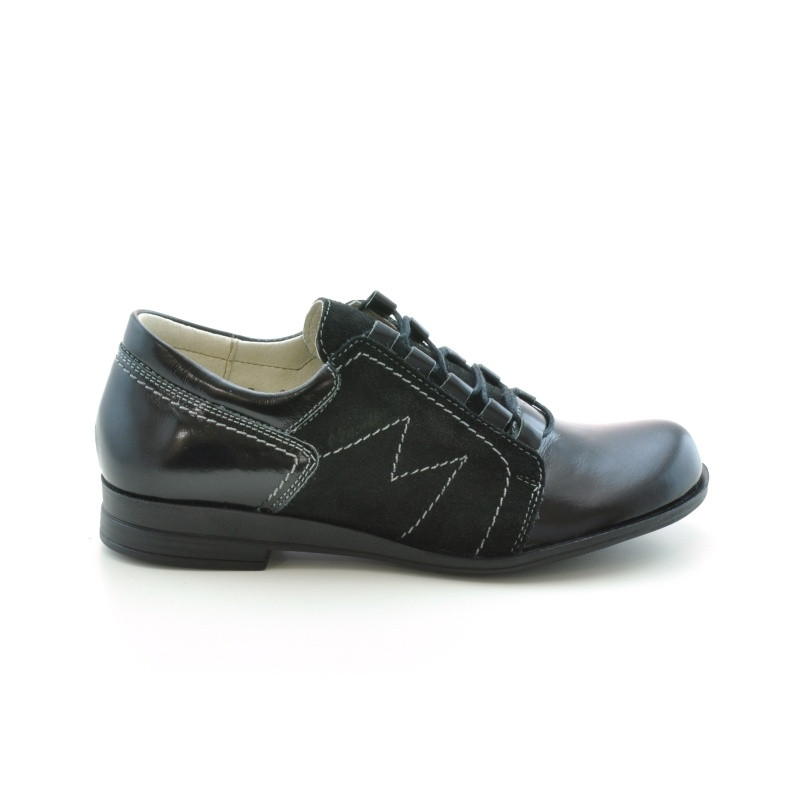 Women casual shoes 608 patent black combined