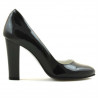 Women stylish, elegant shoes 1214 patent black