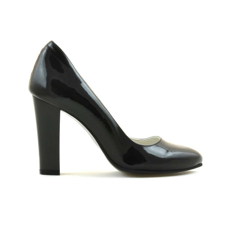 Women stylish, elegant shoes 1214 patent black