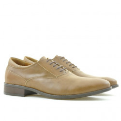 Men stylish, elegant shoes 804 brown