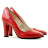 Women stylish, elegant shoes 1243 patent red 