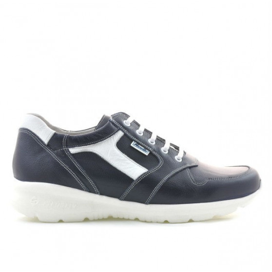 Men sport shoes 827 indigo+white