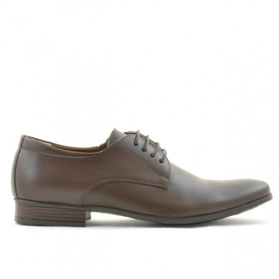 Men stylish, elegant shoes 786 brown