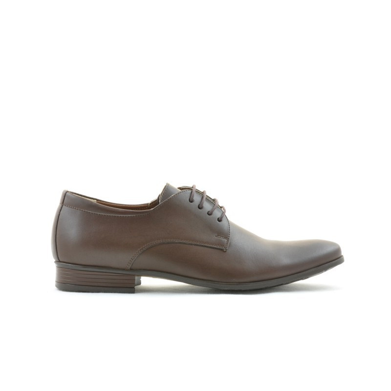 Men stylish, elegant shoes 786 brown