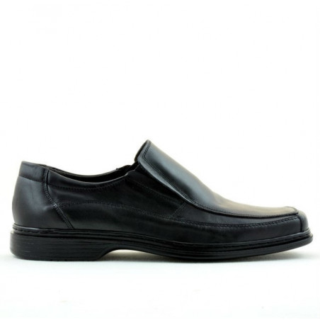 Men stylish, elegant shoes 934 black