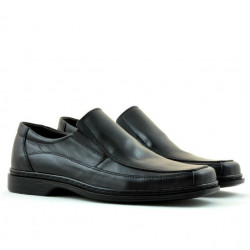 Men stylish, elegant shoes 934 black