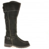 Women knee boots 3225 cafe velour