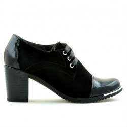 Women casual shoes 667 patent black combined