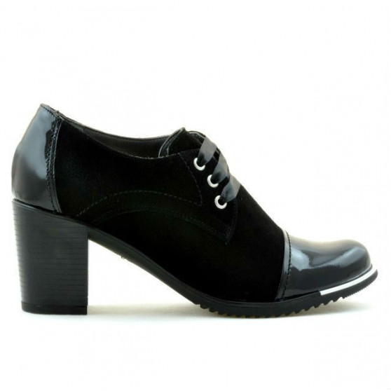 Women casual shoes 667 patent black combined