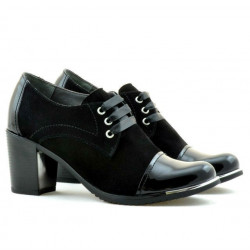 Women casual shoes 667 patent black combined