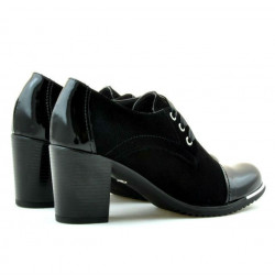 Women casual shoes 667 patent black combined