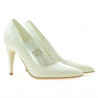 Women stylish, elegant shoes 1246 patent beige01