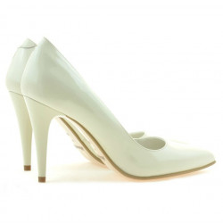 Women stylish, elegant shoes 1246 patent beige01