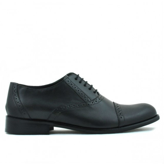 Men stylish, elegant shoes 801 black 