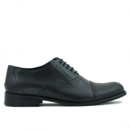 Men stylish, elegant shoes 801 black 