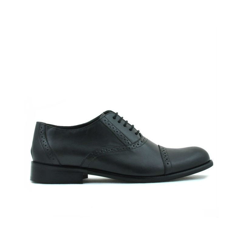Men stylish, elegant shoes 801 black 