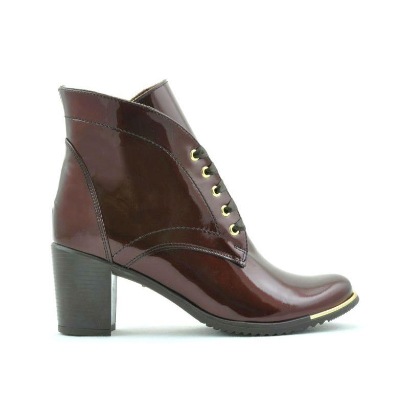 Women boots 3299 patent bordo