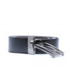 Men belt 08b bicolored black+brown