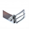 Men belt 08b bicolored black+brown