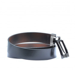 Men belt 08b bicolored black+brown
