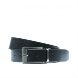 Men belt 08b bicolored black+brown