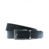 Men belt 08b bicolored black+brown