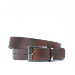 Men belt 08b bicolored black+brown
