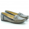 Women loafers, moccasins 619 sand+cafe