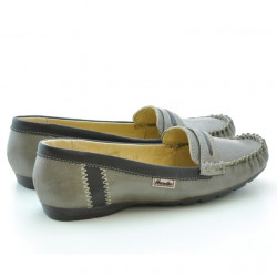 Women loafers, moccasins 619 sand+cafe