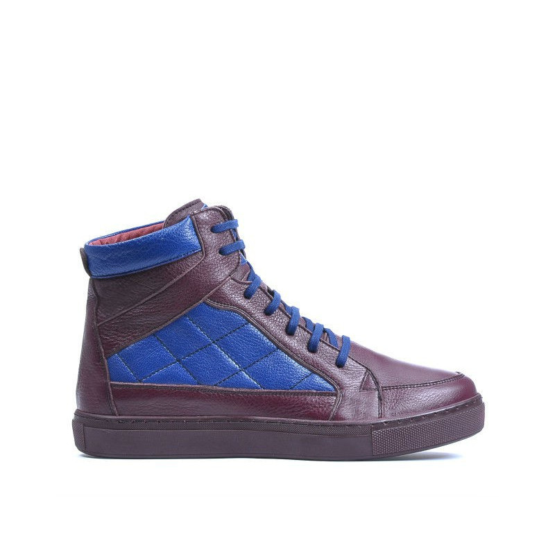 Men boots 487 bordo+indigo