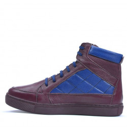 Men boots 487 bordo+indigo
