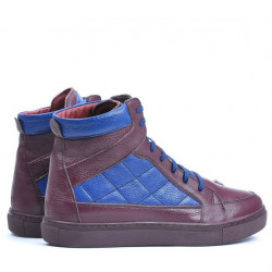Men boots 487 bordo+indigo