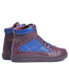 Men boots 487 bordo+indigo
