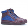 Men boots 487 bordo+indigo
