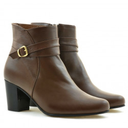 Women boots 1160b brown fur