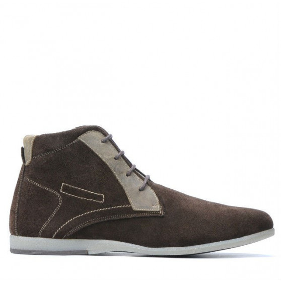 Men boots 474 cafe velour 