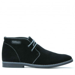 Men boots 454 black velour+gray
