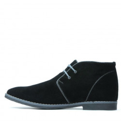 Men boots 454 black velour+gray