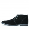 Men boots 454 black velour+gray