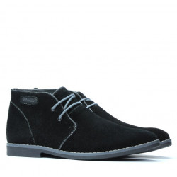 Men boots 454 black velour+gray