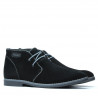 Men boots 454 black velour+gray