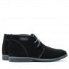 Men boots 454 black velour+gray